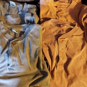 Men's casual cotton button tshirts